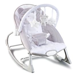 Cadeira de Descanso Musical Urso Polar Até 18kgs cor cinza e branco Maxi Baby - [PIX]