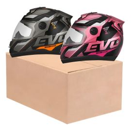 Kit 2 Capacetes Pro Tork Evolution G8 Evo Esportivo Fechado