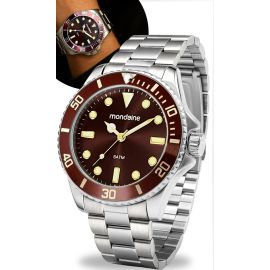 Relógio de Pulso Mondaine 32549g0mvne1 com Corria de Aço Inoxidável Cor Prateado - Fondo