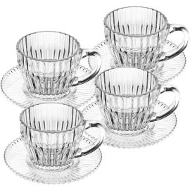 WOLFF - Conjunto 4 Xícaras de Café de Cristal Imperatriz 110ml - [PIX]