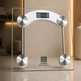 Balança Digital de Vidro Good Deals Até 180kg Portatil Corporal