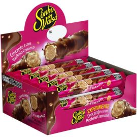 Stick Wafer Recheado Sonho de Valsa Sabor Chocolate - Display com 15 unidades de 25g - [RECORRÊNCIA]