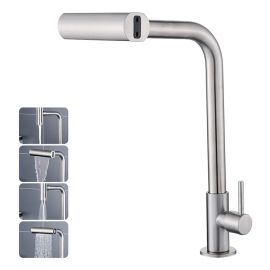 Torneira de Cozinha Inox 304 com 4 Modos Bica Alta Gourmet Winda - [PIX]