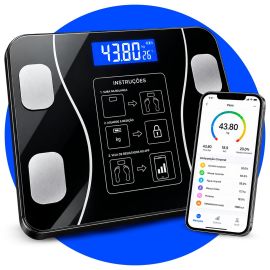 Balança Corporal Inteligente Digital Bluetooth até 180kg