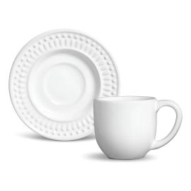 Jogo de Café Porto Brasil Cerâmica 12 Peças Branco 72ml - [PIX]