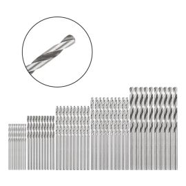 Kit Jogo 50 Brocas de Titânio Hss 1mm 1,5mm 2mm 2,5mm 3mm
