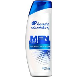 Head & Shoulders Shampoo Anticaspa Men 3 em 1, 400ml - [RECORRÊNCIA]