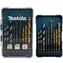 Jogo com 9 Brocas P/ Concreto Madeira Metal Makita D-71962