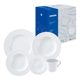 Aparelho de Jantar Ingrid em Porcelana 20 Peças Cor Branco Tramontina - [PIX]