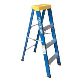 Escada de Fibra de Vidro 4 Degraus 1,20 m Americana Simples