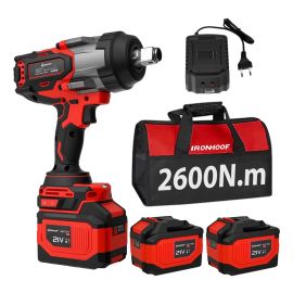 2600nm Chave de Impacto Bateria Parafusadeira Profissional Vermelho 110/127/220v 50hz/60hz