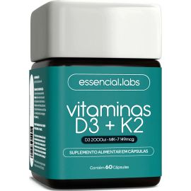Vitamina D3 + K2 Menaquinona-7 60 Cápsulas - [PIX]