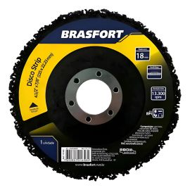 Disco Flap P/ Limpeza Strip 4.1/2 Brasfort Ref: 9140 Preto