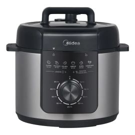 Panela de Pressão Mecânica Preta e Inox 4l Midea Cor Cinza 220v - [PIX]