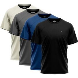 Kit 4 Camiseta Dry-fit Sandrini Masculina Academia Caminhada - [PIX]