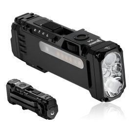 Lanterna Wuben X4 Edc com Luz Rgb 1500 lúmens Branco Preto