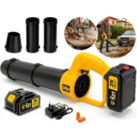 Soprador de Folhas A Bateria 21v 4ah Elétrico Turbo Portátil Sem Fio Potente 30000rpm para Folhas Tso21x The Black Tools