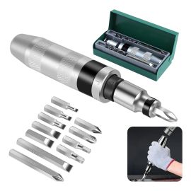Chave Impacto Martelete Manual Profissional Reversível 13pç Prateado