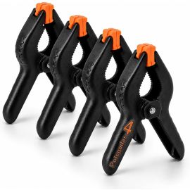 Kit 4 Grampo 4” com Mola Reforçado Alta Pressão Mandíbula Giratória ABS Resistente