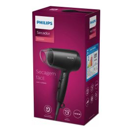 Secador Cabelo Pequeno Philips Viagem 3 Velocidades Bhc010. Cor Preto