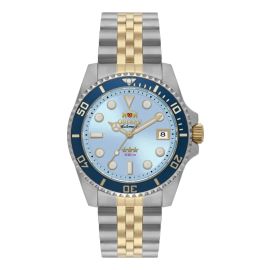 Relógio Orient Automático Submariner 39mm Yn6tt023 A1sk Prata e Dourado em Aço Inoxidável Mostrador Azul-Celeste