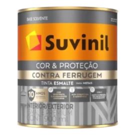 Tinta Esmalte 3 Em 1 P/ Metais Contra Ferrugem Suvinil 900ml Cor Branco