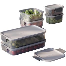 Electrolux Kit 6 Potes Herméticos Plástico Multiuso Vedação Silicone - [PIX]