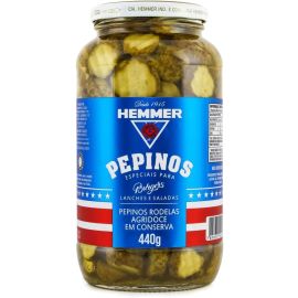 Pepinos em Conserva Agridoce Hemmer Vidro 440G - [RECORRÊNCIA]