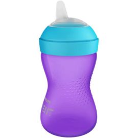 Copo de Transição Philips Avent My Grippy, À Prova de Vazamentos, para Bebês Acima de 9 Meses -Roxo/azul