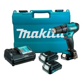 Parafusadeira Furadeira Impacto Makita Hp333 12v 2 Baterias Azul 12