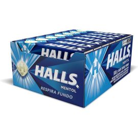 Bala de Mentol HALLS, 28g, Pack com 21 Unidades - [RECORRÊNCIA]