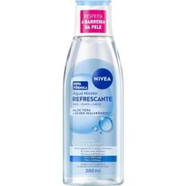 NIVEA Água Micelar Solução de Limpeza 7 em 1 Refrescante 200ml, Demaquila, Limpa Profundamente, Purifica, Hidrata, Cuidado Facial - [RECORRÊNCIA]