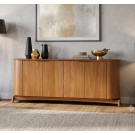 Buffet Aparador Curvo Em Mdf 4 Portas 160cm com Pés Em - [PIX]