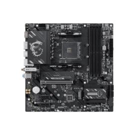 Placa-Mãe MSI B550M Gaming Plus WiFi6E, AMD AM4, DDR4, Wi-Fi 6E, Bluetooth 5.2, Preto e Prata - B550M GAMING PLUS WIFI6E