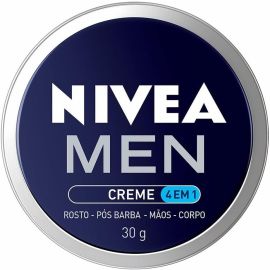 NIVEA MEN Creme 4 em 1 30g, Hidratação Intensa, Evita Ressecamento, Corporal, Facial, Mãos, Pós Barba, Pele Normal e Extrasseca - [RECORRÊNCIA]