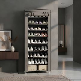 Sapateira Organizador de Sapatos com 9 Prateleiras Tnt Cor Cinza