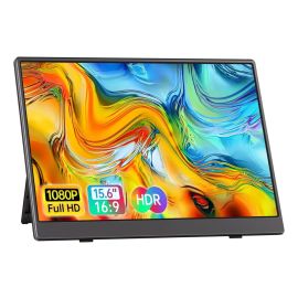 Monitor Portátil 15.6'' Tela Externa Hdr Ips 1080p Ultrafino Preto 127/220v
